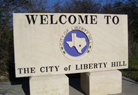 Welcome to Liberty Hill, Texas